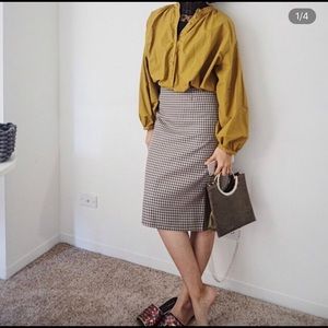 Free people yellow cotton blouse, xs